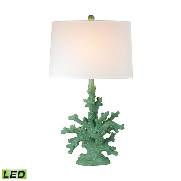 Coral LED Table Lamp In Green