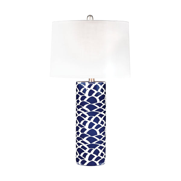 Scale Sketch Table Lamp In Blue And White