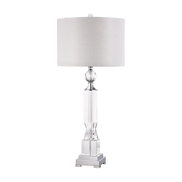 Embellished Crystal Column Lamp