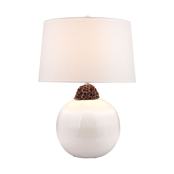 Embellished Neck Ceramic Table Lamp