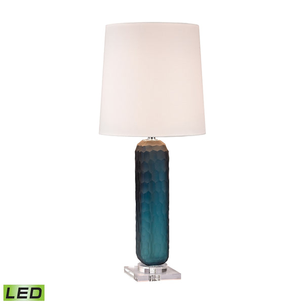 Blue Glass LED Batton Lamp