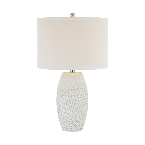 Farrah 1 Light Table Lamp In White
