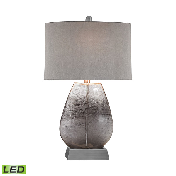 Haarlem 1 Light LED Table Lamp In Storm Grey And Pewter