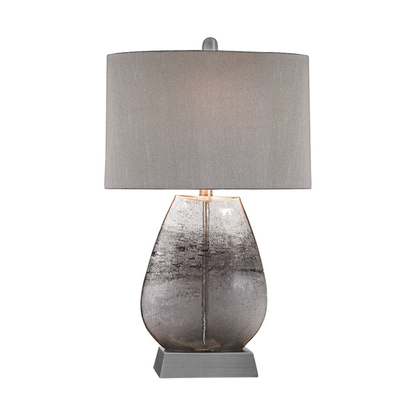 Haarlem 1 Light Table Lamp In Storm Grey And Pewter