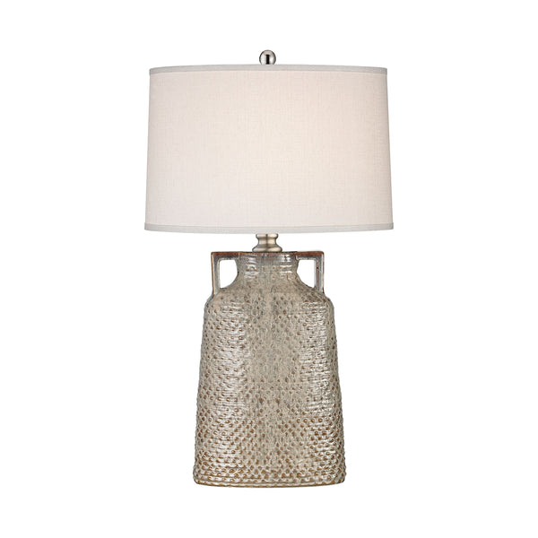 Naxos 1 Light Table Lamp In Charring Cream Glaze