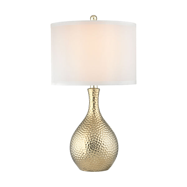 Soleil 1 Light Table Lamp In Gold Plate