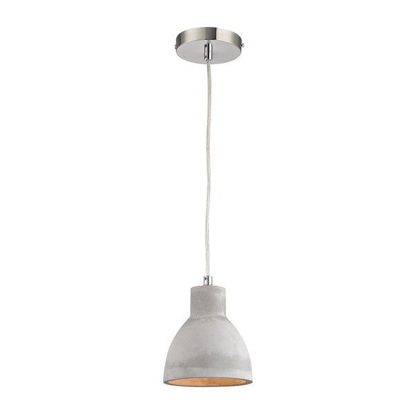 Brut 1 Light Pendant In Polished Concrete