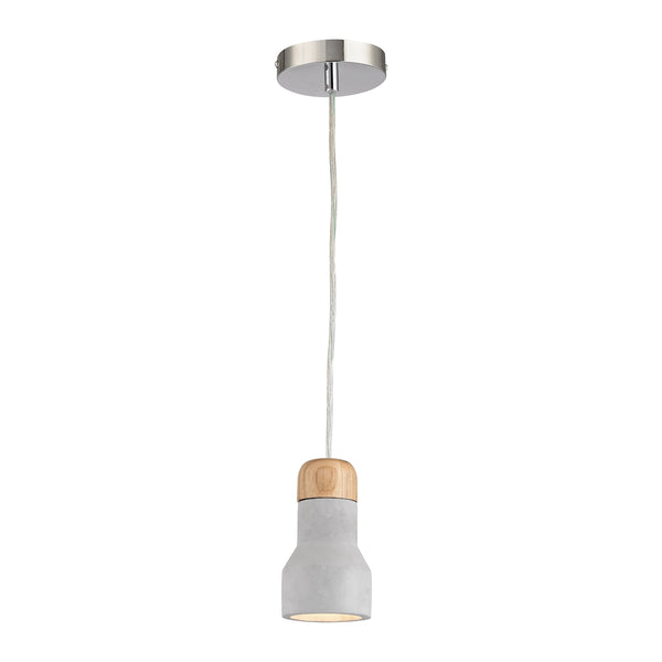 Brutewood 1 Light Pendant In Polished Concrete