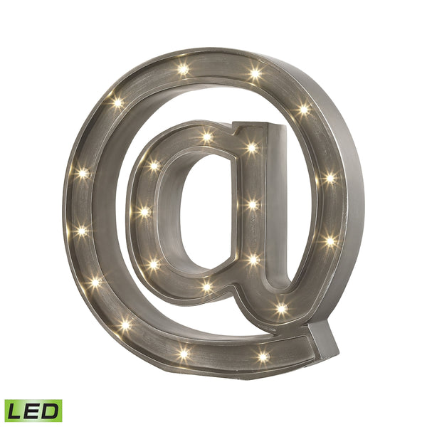 Strudl LED Table Lamp In Sewell Grey