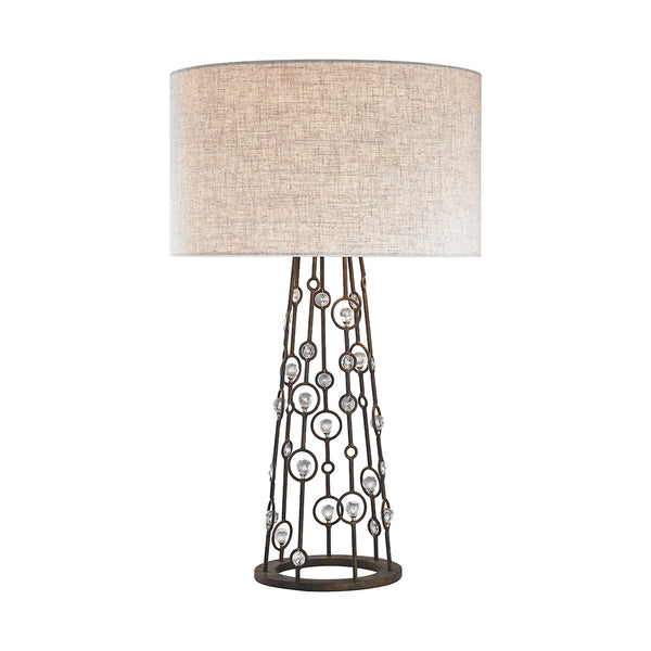 Boheme 2 Light Table Lamp In Burnley Bronze