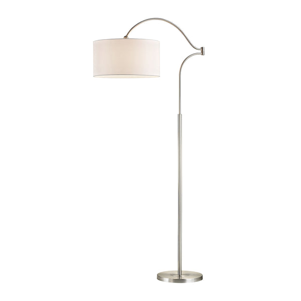 Whitecrane 1 Light Table Lamp In Satin Nickel