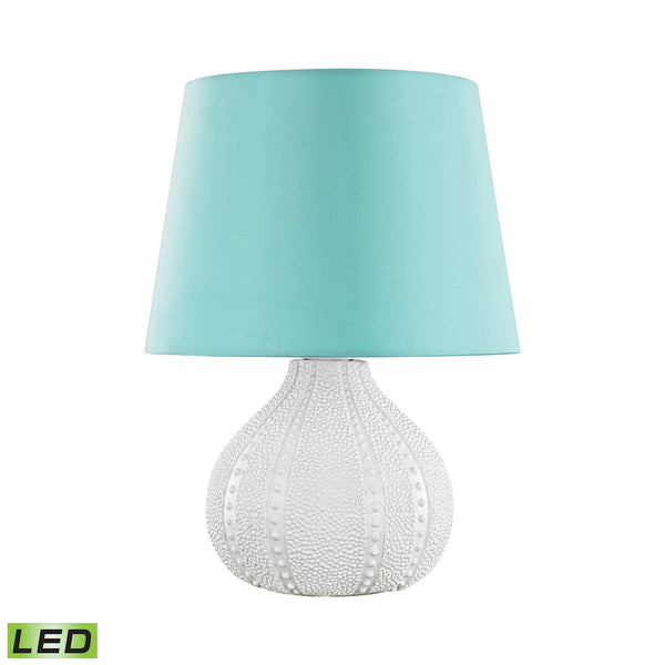 Aruba Outdoor LED Table Lamp With Sea Green Shade