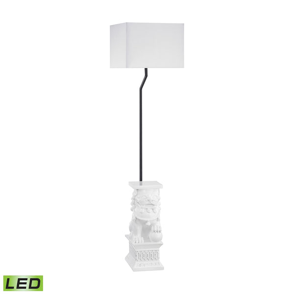 Wei Shi Outdoor LED Floor Lamp With White Shade
