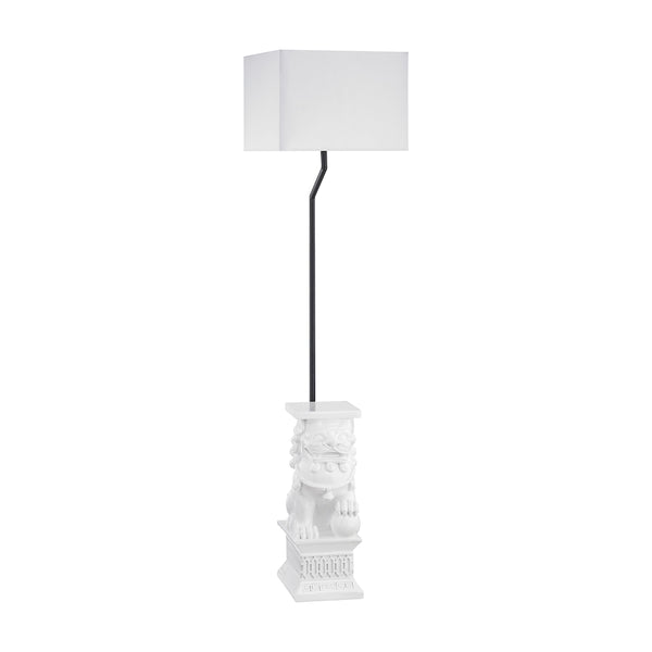 Wei Shi Outdoor Floor Lamp With White Shade