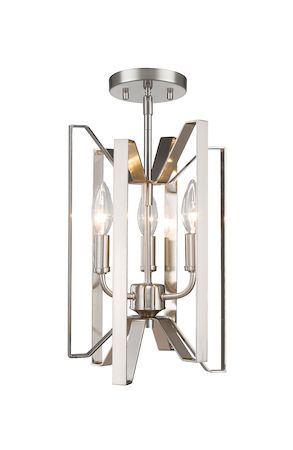 Z-Lite Marsala 3 Light Semi Flush Mount 4000SF-BN