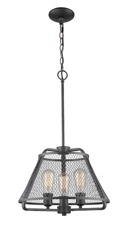 Z-Lite Iuka 3 Light Pendant 451-16BRZ