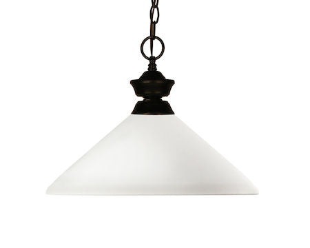 Z-Lite Chance/Aztec 1 Light Pendant 100701BRZ-AMO14