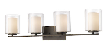 Z-Lite Willow 4 Light Vanity Light 426-4V-OB