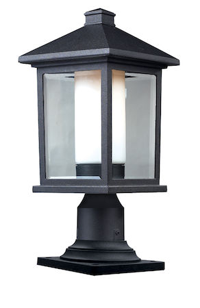 Z-Lite Mesa Outdoor Pier Mount 523PHM-533PM-BK