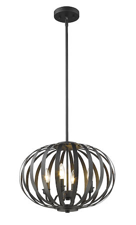 Z-Lite Moundou 4 Light Pendant 438-16BRZ
