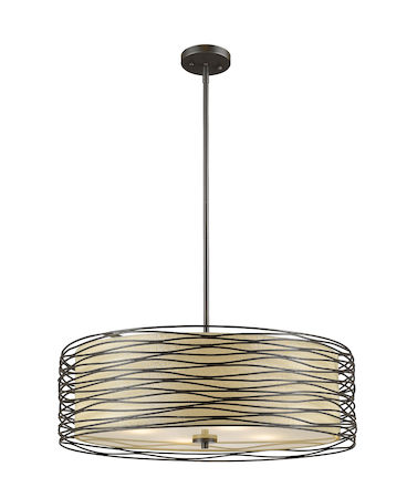 Z-Lite Zinnia 4 Light Pendant 2009-24BRZ
