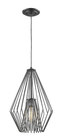 Z-Lite Quintus 1 Light Mini Pendant 442MP12-MB