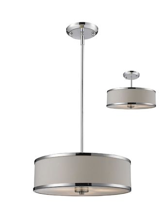 Z-Lite Cameo 3 Light Convertible Pendant 164-16