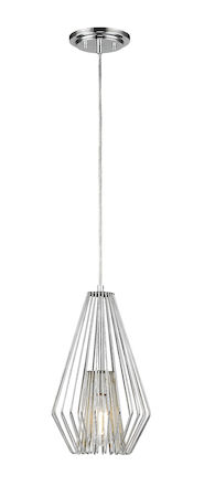 Z-Lite Quintus 1 Light Mini Pendant 442MP-CH