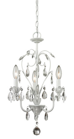 Z-Lite Princess Chandeliers 3 Light Mini Chandelier 417MW