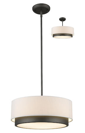 Z-Lite Jade 3 Light Convertible Pendant 196-16