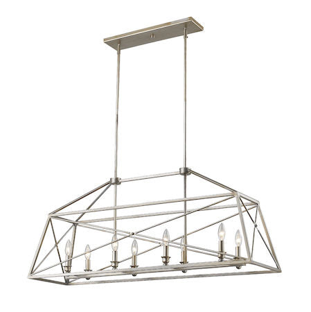 Z-Lite Tressle 8 Light Pendant 447-44AS