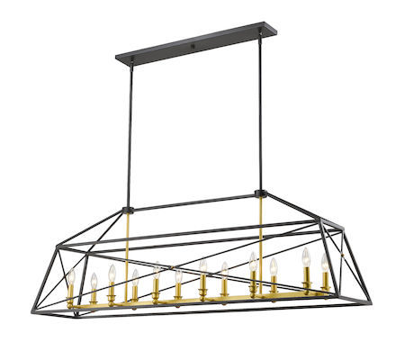 Z-Lite Tressle 12 Light Pendant 447-56BZGD