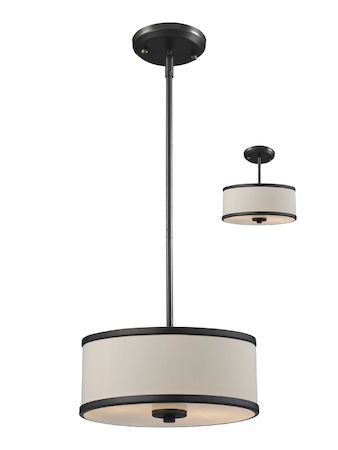 Z-Lite Cameo 2 Light Convertible Pendant 165-12