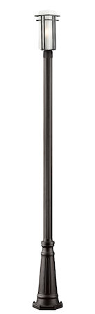 Z-Lite Abbey 1 Light Outdoor Post Light 550PHMR-519P-ORBZ