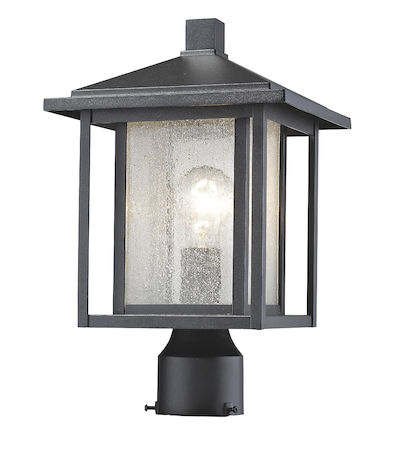 Z-Lite Aspen 1 Light Outdoor 554PHM-BK