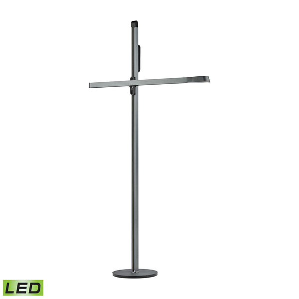 Bilico 1 Light LED Floor Lamp In Anodized Blue-Grey