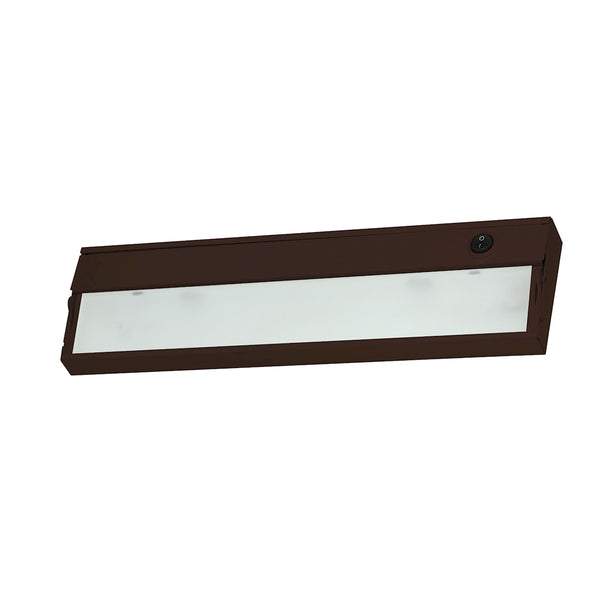 ZeeLite 1 Lamp Cabinet Light In Bronze And Diffused Glass