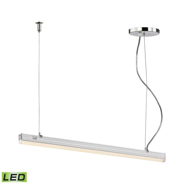 Iris 10 Watt LED Pendant In Aluminum - Includes Recessed Lighting Kit