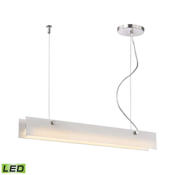 Iris 10 Watt LED Pendant In Aluminum
