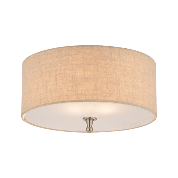 ALLURE ceiling lamp Brushed Nickel 2x60