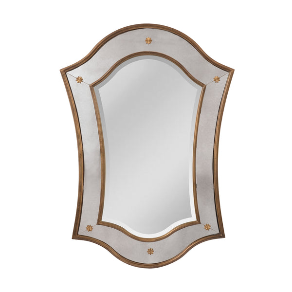 Cornell English Manor House Mirror In Mayan Gold