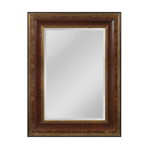 O'Reiley English Pub Style Mirror In Aged Walnut And Roman Gold - Large