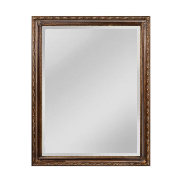 Glenroy Mirror In Medium Bronze With Venetian Gold Accents - Large