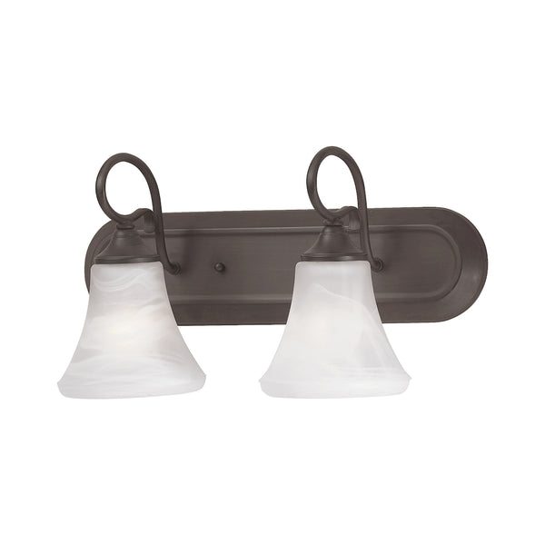 ELIPSE wall lamp Painted Bronze 2x100W