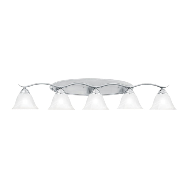 PRESTIGE wall lamp Brushed Nickel 5x100