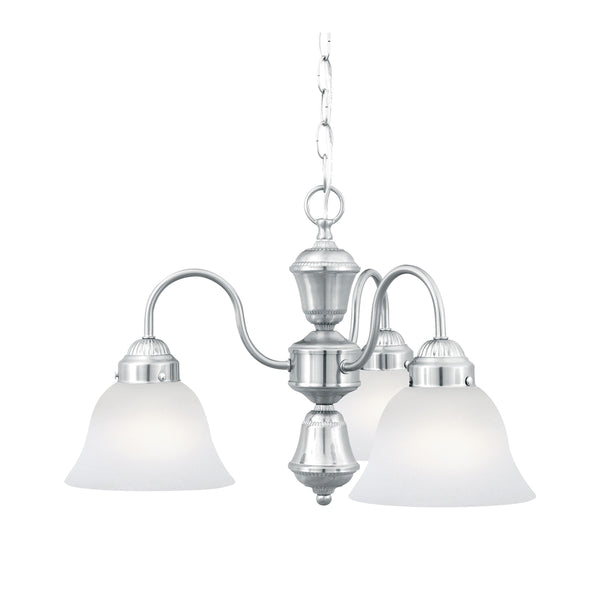 WHITMORE chandelier Brushed Nickel 3x100