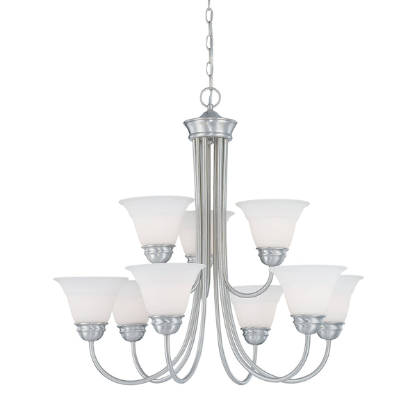 BELLA chandelier Brushed Nickel 9x60W