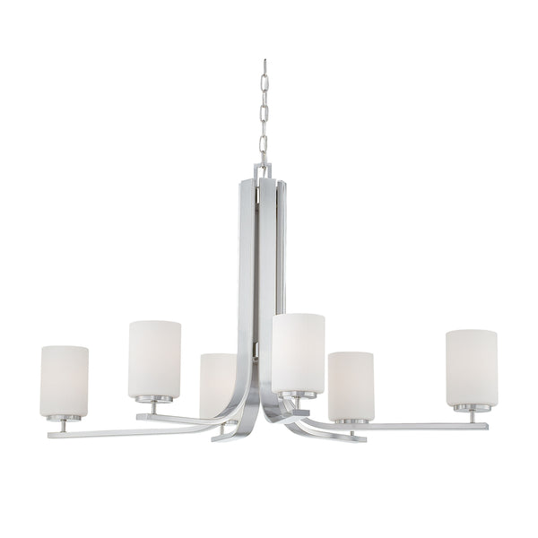 PENDENZA chandelier Brushed Nickel 6x100