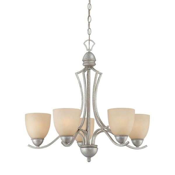 TRITON chandelier Moonlight Silver 5x100