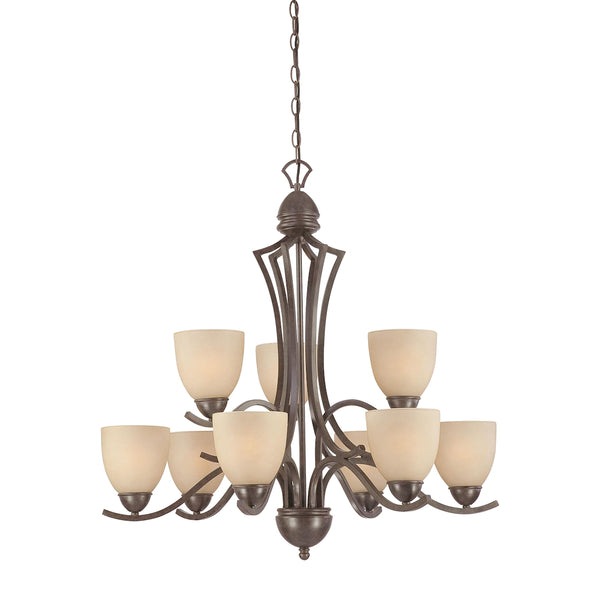 TRITON chandelier Sable Bronze 9x100W